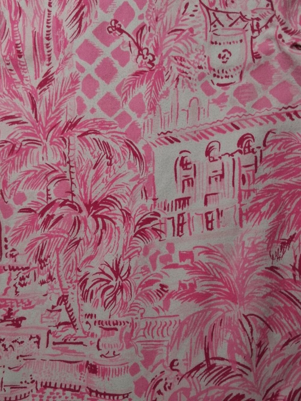 Lilly Pulitzer Kailyn Dress Girls Medium 6-7 Pink Blossom Palm Beach Paradise - Picture 9 of 12